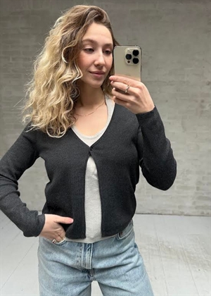 Tamina knit bluse Antrasit Neo Noir 